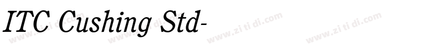 ITC Cushing Std字体转换